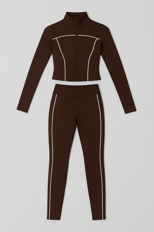EMBODIK Flow Set 2 Piece (Jacket + Legging) Rooted Brown