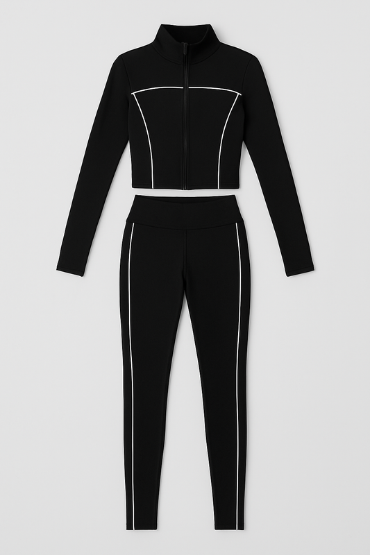 EMBODIK Flow Set 2 Piece (Jacket + Legging) Night Black