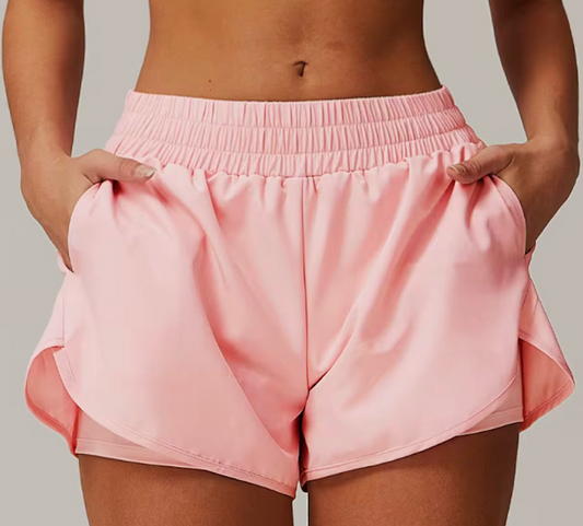 Peachy Pink Casual Shorts